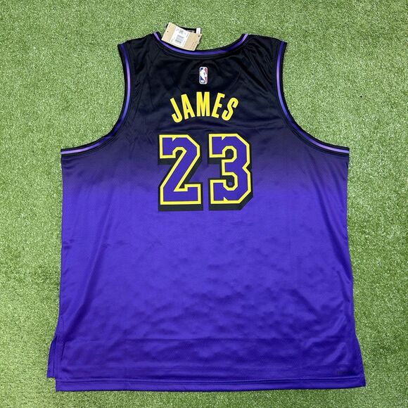 Nike Los Angeles Lakers LeBron James City Edition Swingman Jersey Men’s 3XL NWT - Picture 2 of 9